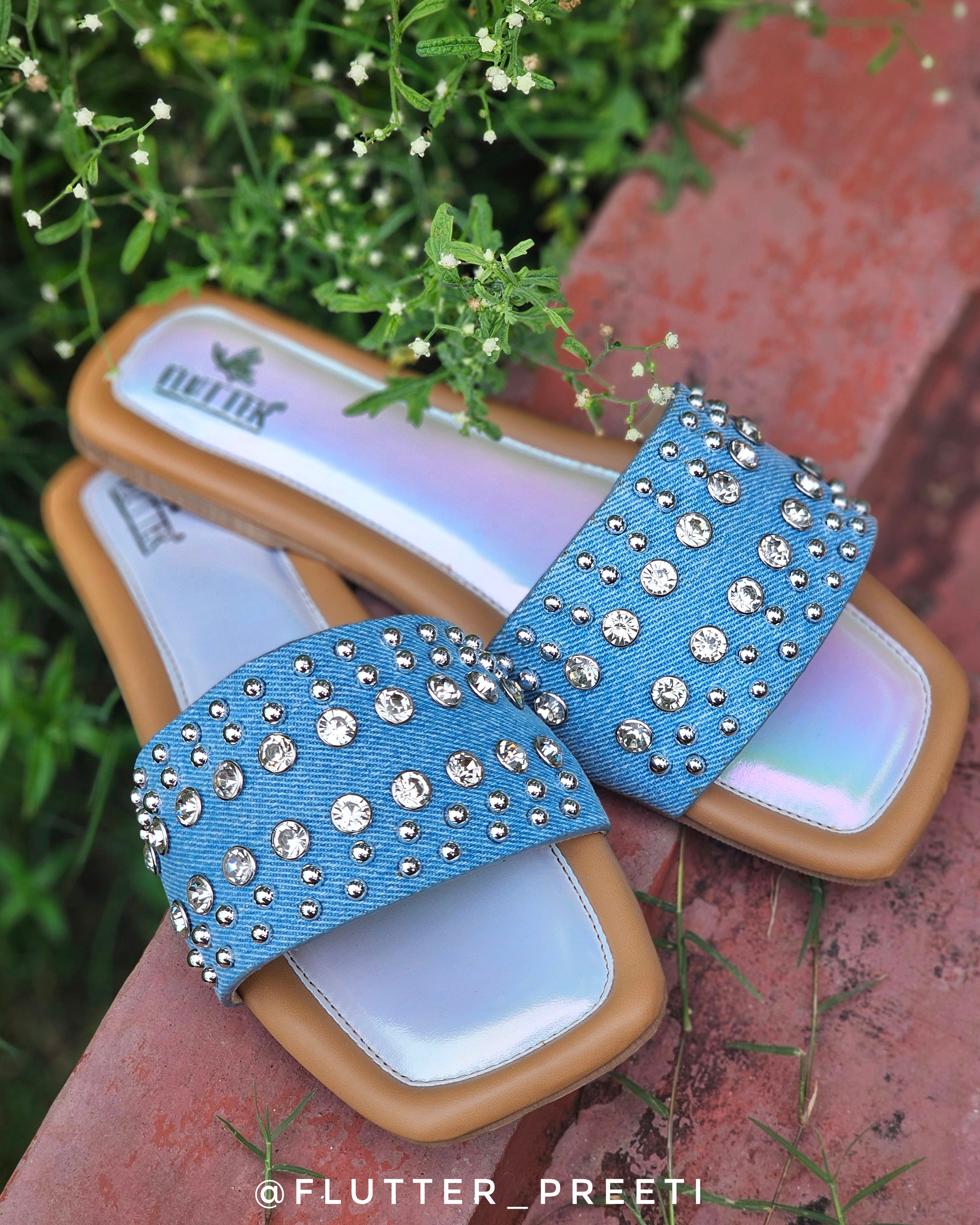 Bombae Denim Flats