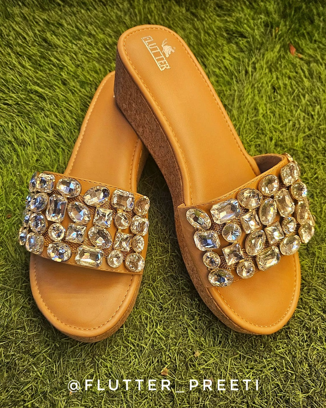 Shine On Bejeweled Heels With Big Stones