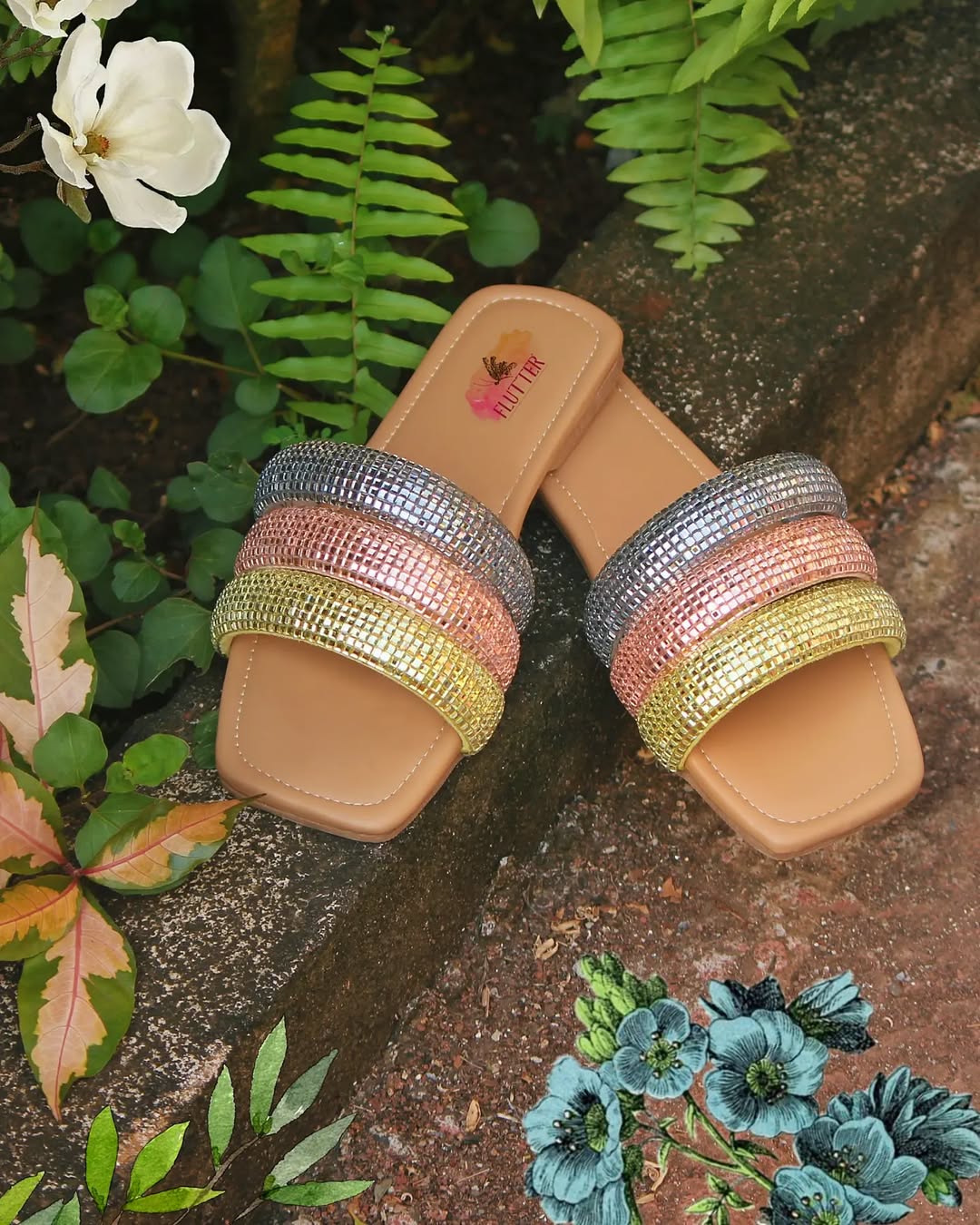 Carnelian Crystal flats