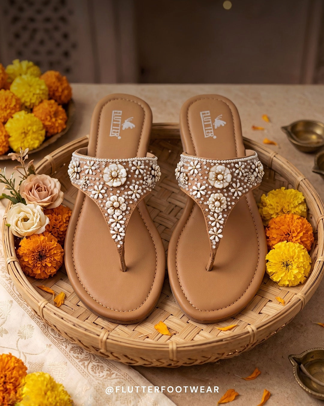 Festive Bloom Flats