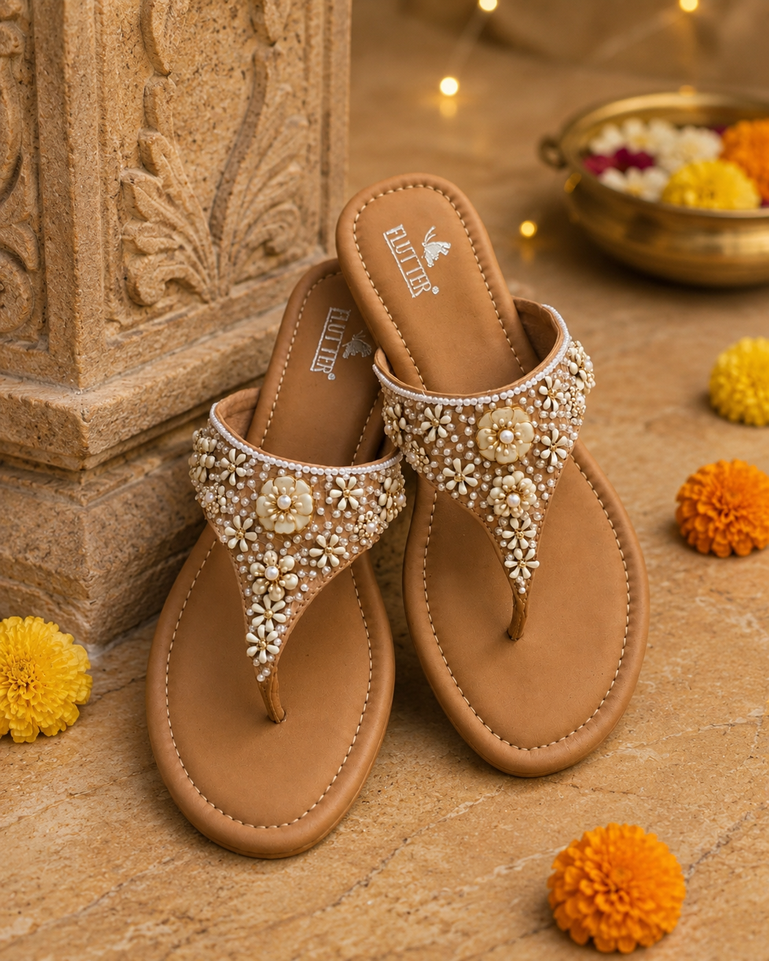 Festive Bloom Flats