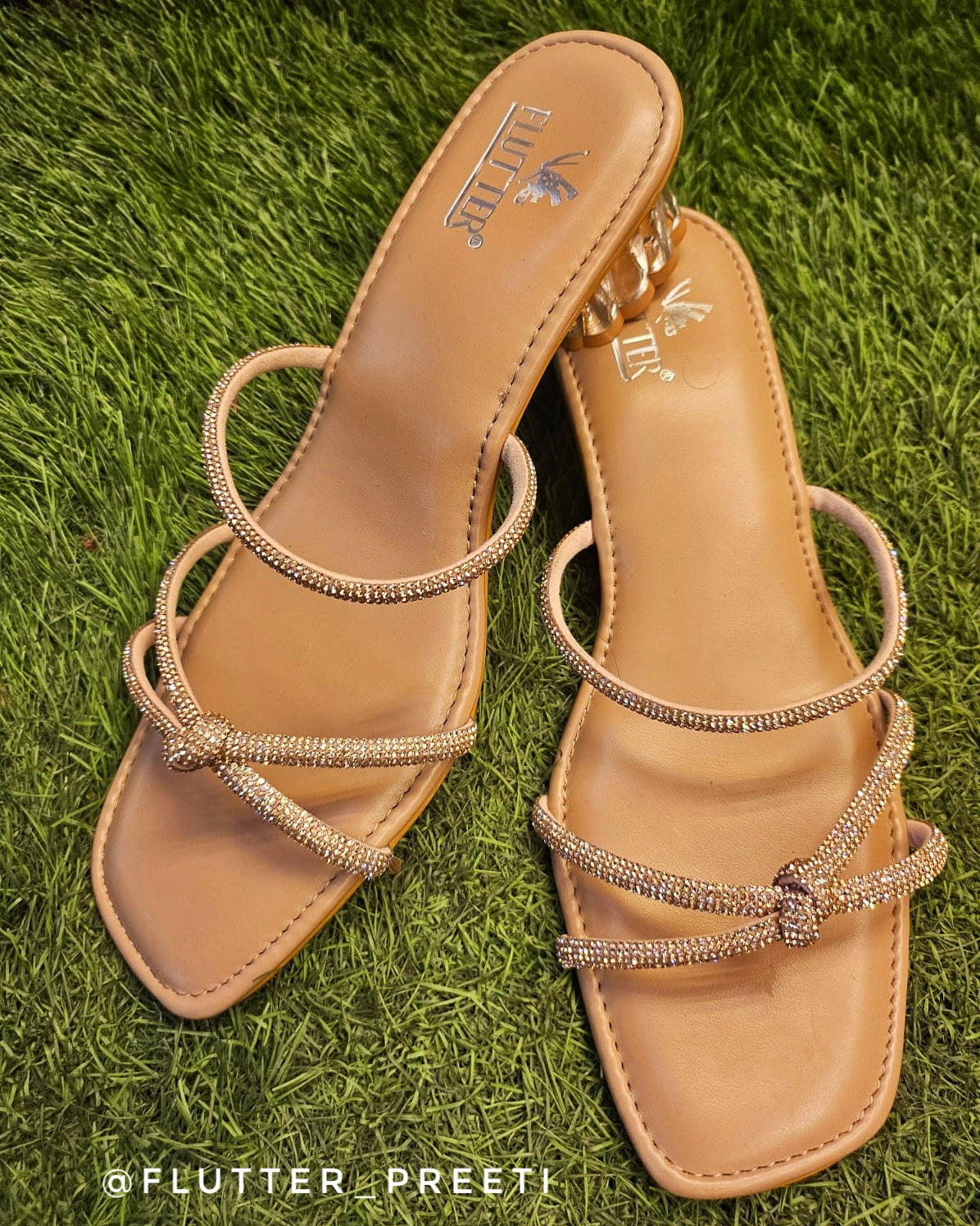 Gleaming Diamante Rose Gold