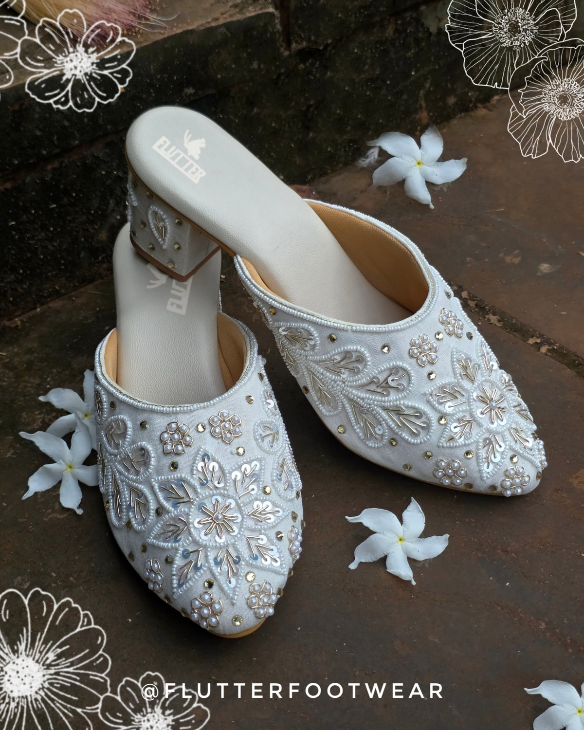 Ivory Gardenia Mojaris