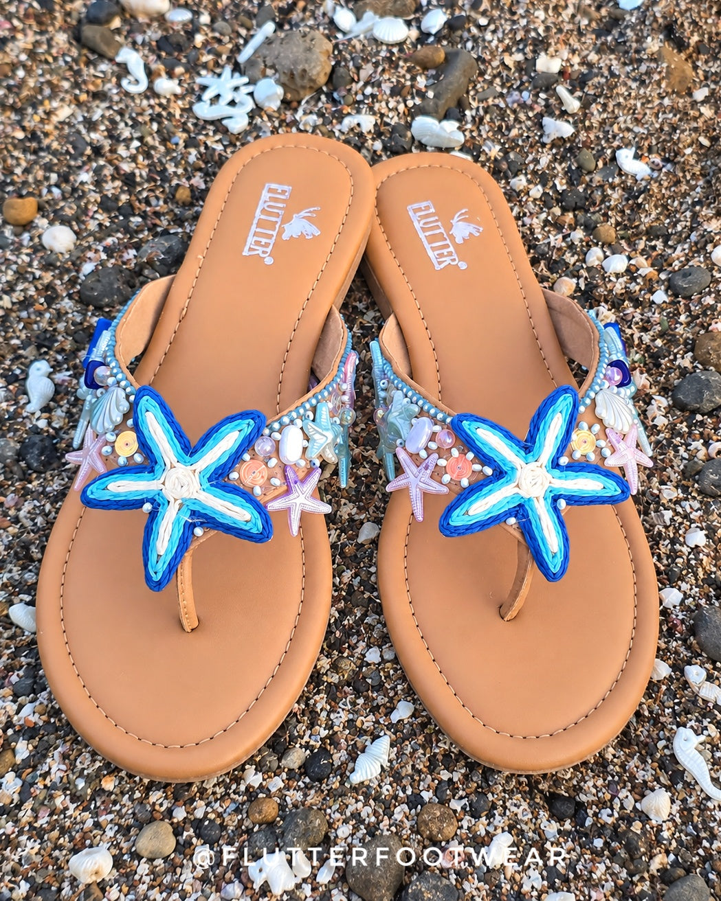 Luminous Blue Starfish Flats
