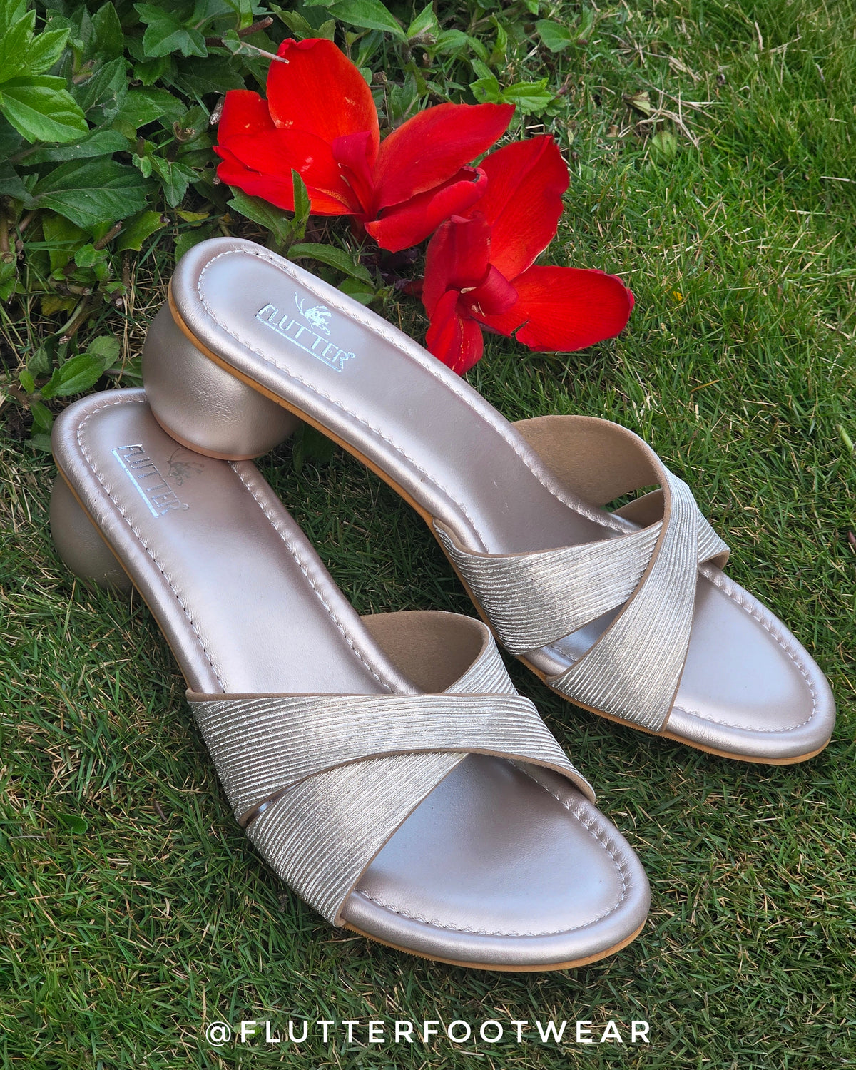 Silver Starlight Block Heels