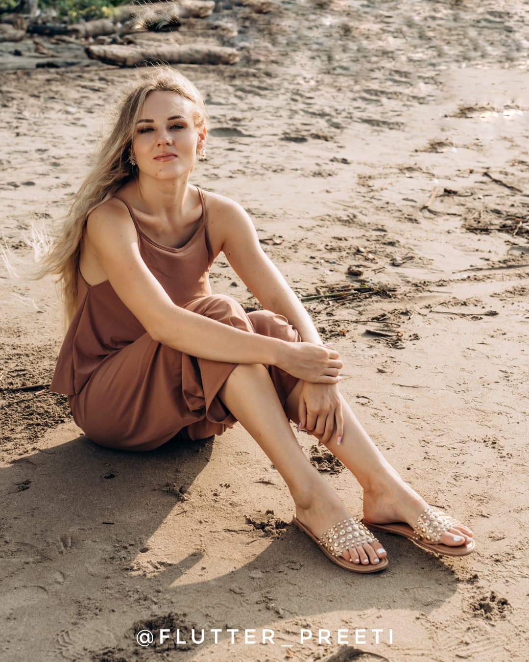 Sun Goddess Transparent Flats